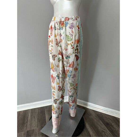 NWT My Beachy Side Printed Straight Leg Pull-on Cropped Pants Multicolor Small - Picture 7 of 8